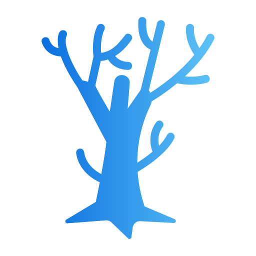 árbol seco Generic gradient fill icono