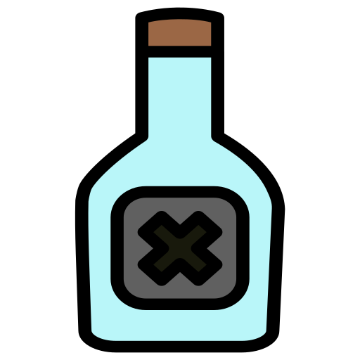 Бутылка с ядом Generic color lineal-color иконка