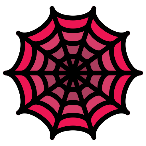 蜘蛛の巣 Generic color lineal-color icon