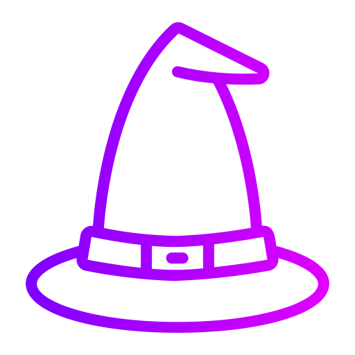 Шляпа ведьмы Generic gradient outline иконка
