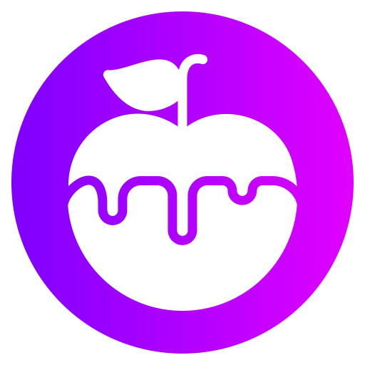 zatrute jabłko Generic gradient fill ikona