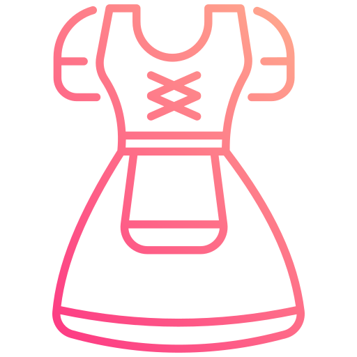 Широкая юбка в сборку Generic gradient outline иконка