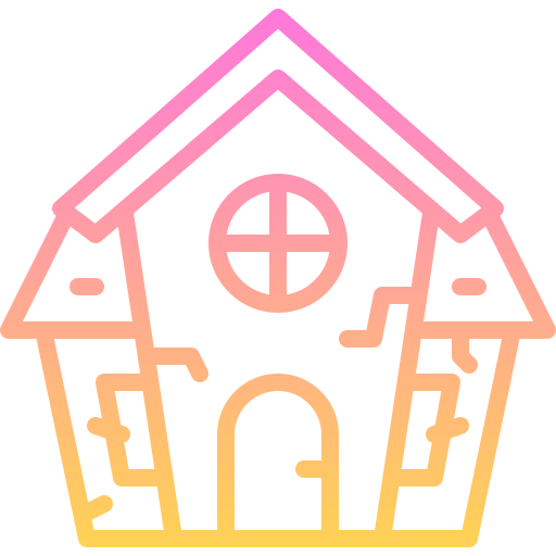 Castle house Generic gradient outline icon