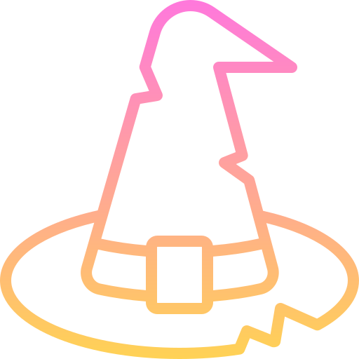 마녀 모자 Generic gradient outline icon