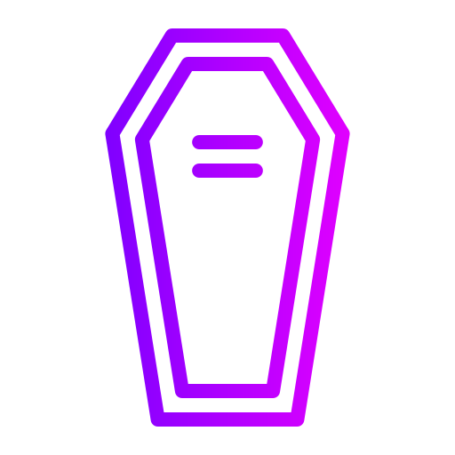 棺 Generic gradient outline icon