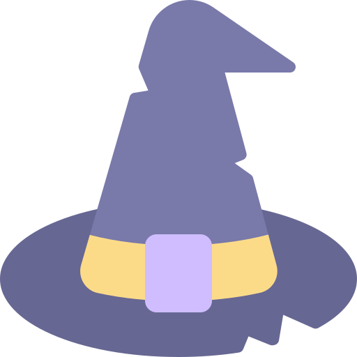 Шляпа ведьмы Generic color fill иконка