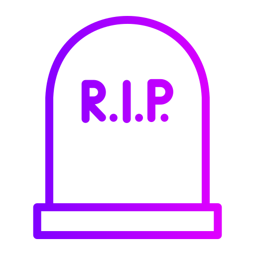 Tombstone Generic gradient outline icon