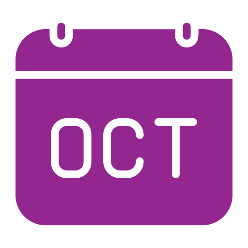 October Generic color fill icon