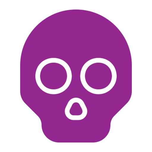 czaszka Generic color fill ikona