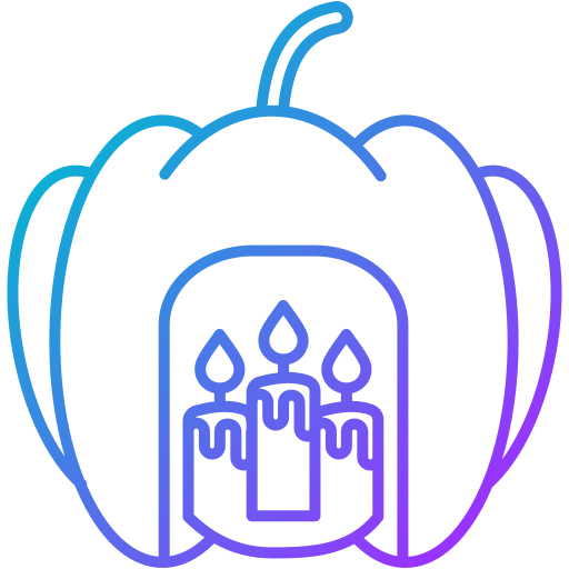 vela de halloween Generic gradient outline icono