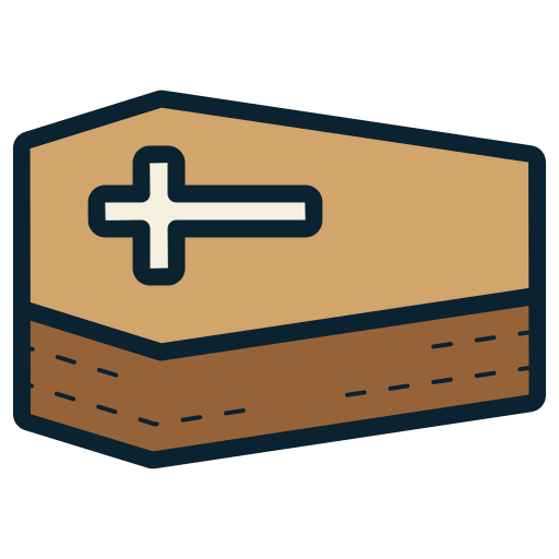 Coffin cross Generic color lineal-color icon
