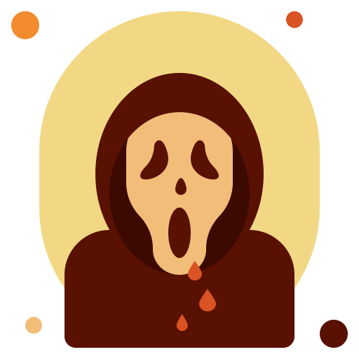 Scary evil ghost Generic color fill icon