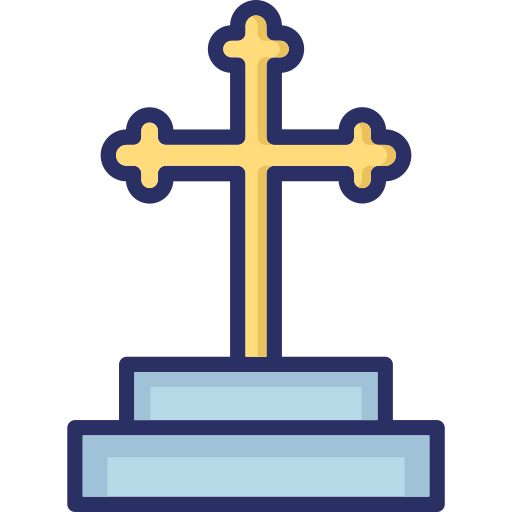 Christian cross Generic color lineal-color icon