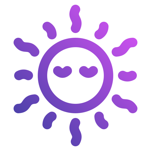 Sun Generic gradient outline icon