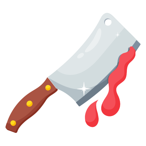 tasak nóż Generic color fill ikona