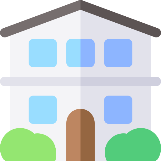 casa de retiro Basic Rounded Flat icono