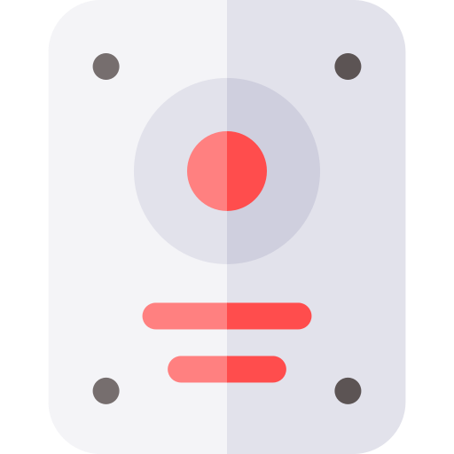 noodknop Basic Rounded Flat icoon