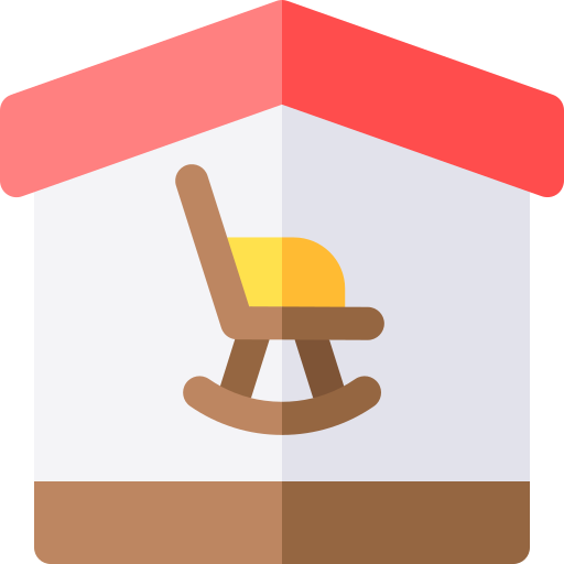 Retirement home Basic Rounded Flat icon