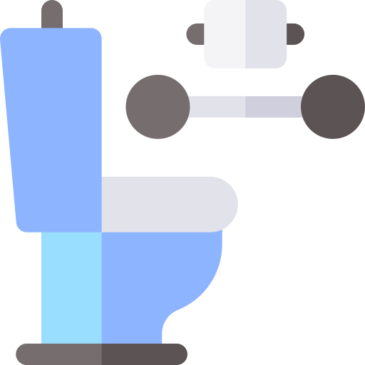 toaleta Basic Rounded Flat ikona