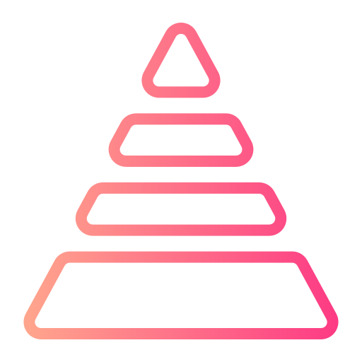 Pyramid Generic gradient outline icon