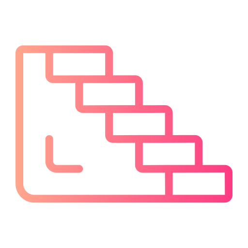 escaliers Generic gradient outline Icône