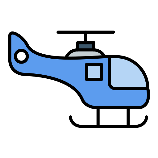 헬리콥터 Generic color lineal-color icon