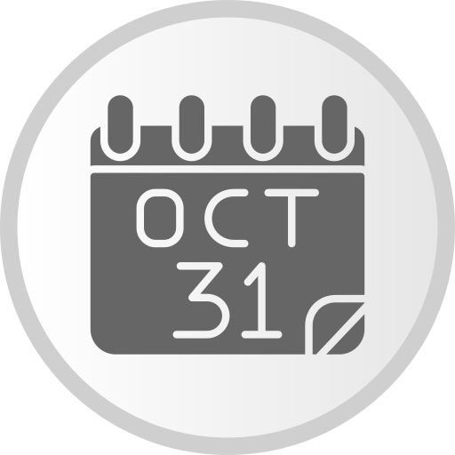 31. oktober Generic gradient fill icon