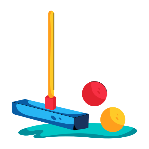 juego de croquet Generic color fill icono