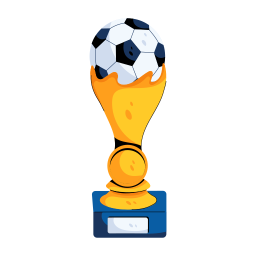 trofeo di calcio Generic color fill icona