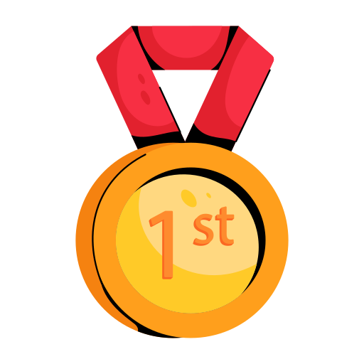 Position medal Generic color fill icon