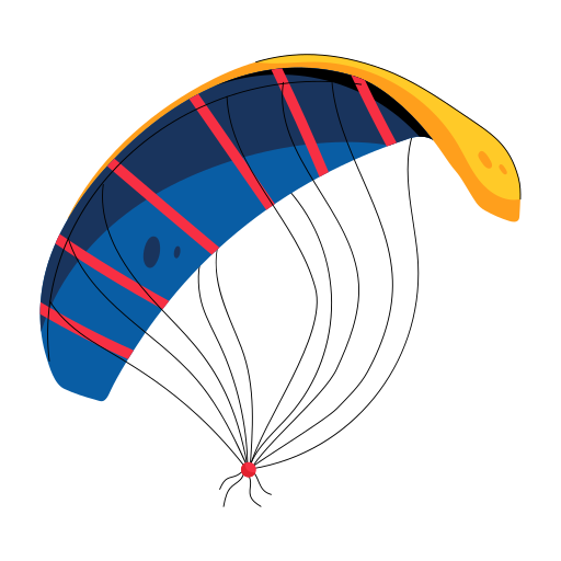 parachutespringen Generic color fill icoon