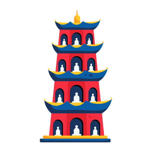 pagoda di tran quoc Generic color fill icona