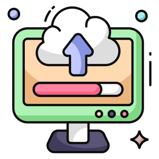 cloud-upload Generic color lineal-color icon