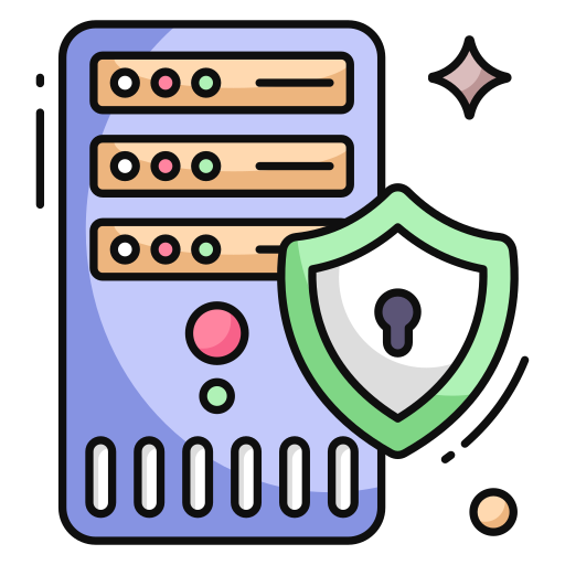 Server security Generic color lineal-color icon