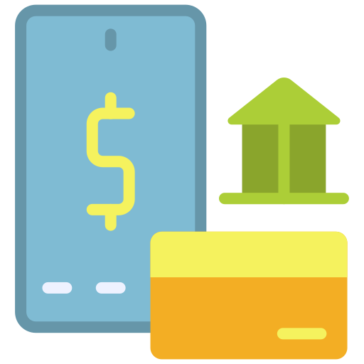 servizi bancari per smarthpone Generic color fill icona