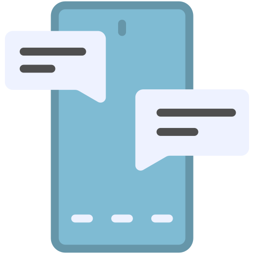 Mobile chat Generic color fill icon