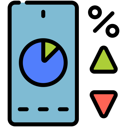análisis móvil Generic color lineal-color icono
