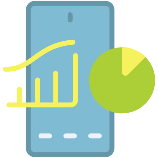 Mobile analytics Generic color fill icon