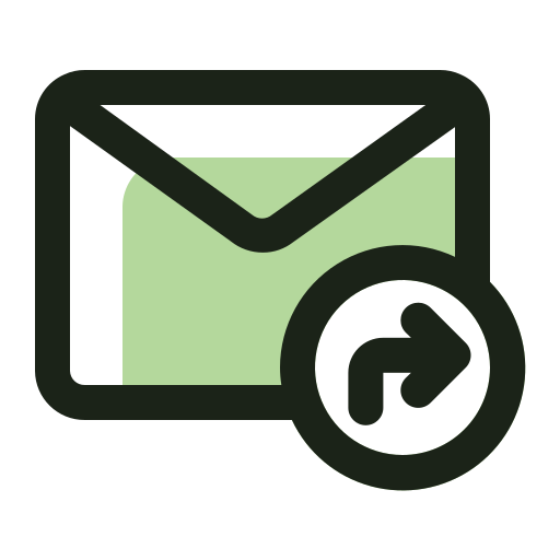 e-mail doorsturen Generic color lineal-color icoon