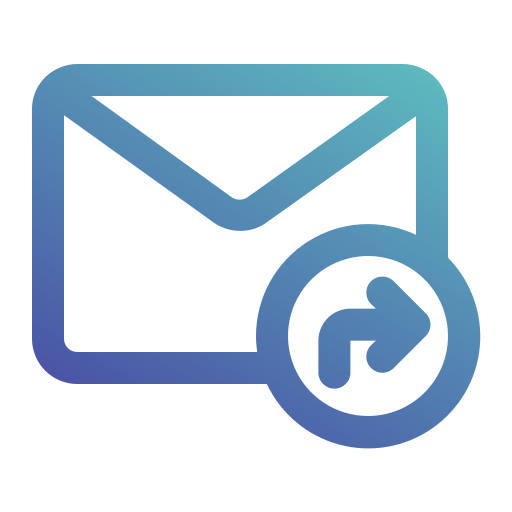 Email forward Generic gradient outline icon