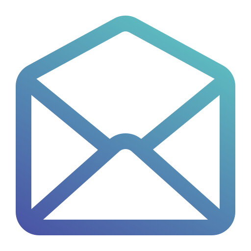 Open mail Generic gradient outline icon