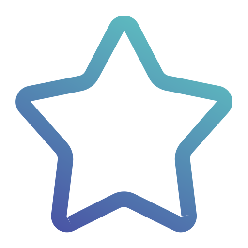 Star Generic gradient outline icon