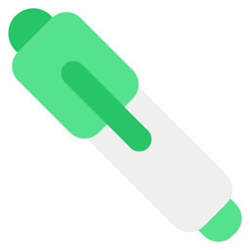 stylo à bille Generic color fill Icône
