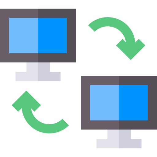 acceso remoto Basic Straight Flat icono