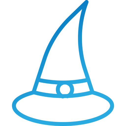 cappello da strega Generic gradient outline icona