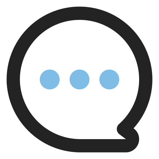 burbuja de chat Generic color outline icono