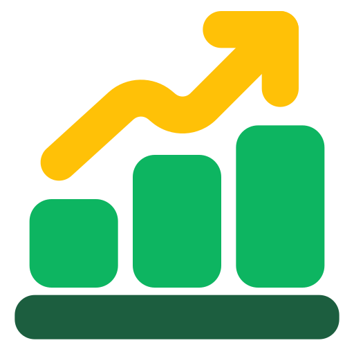 Growth graph Generic color fill icon