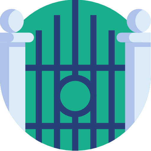 Gate Detailed Flat Circular Flat icon