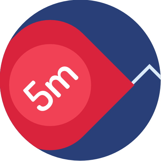 meeteenheid Detailed Flat Circular Flat icoon