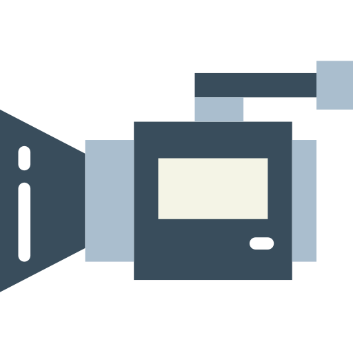 videokamera Smalllikeart Flat icon